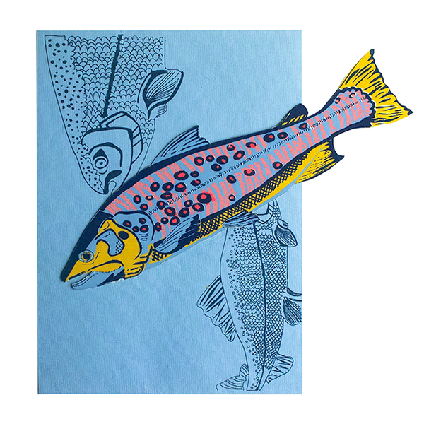 TROUT GREETING CARD