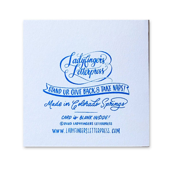 Good Luck Horse Shoes Risograph Tiny Card