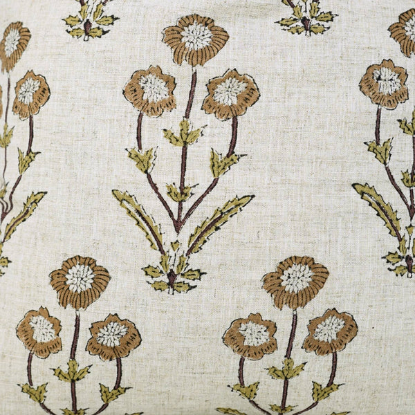 Uniqe Block Design Viscose Linen Pillow Cover - Amitabh