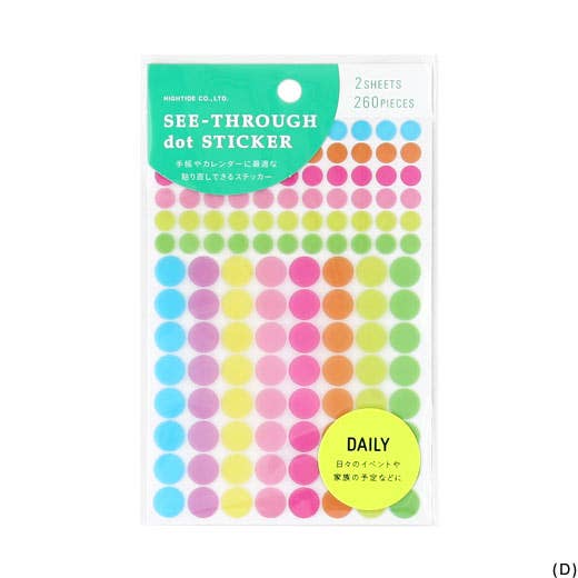 See Through Dot Sticker