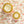 Petite Watercolor Pressed Floral Candle - Rose+ Oud