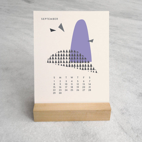2026 Desk Calendar, Abstract