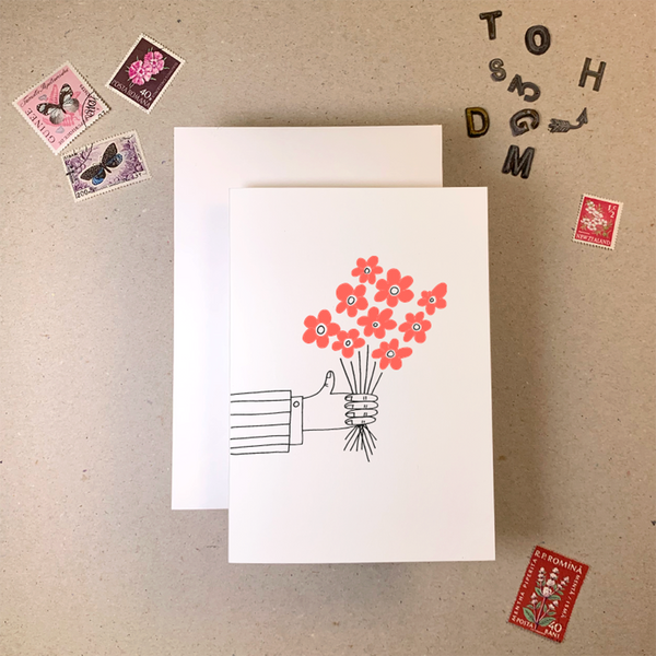 Bunch Of Flowers Card