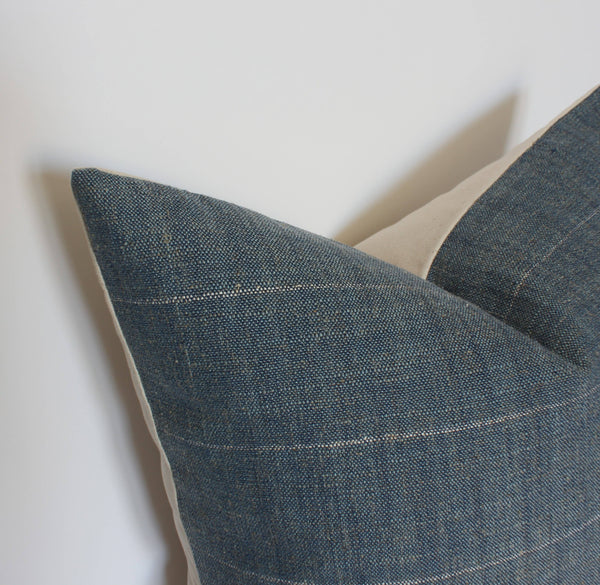 Dark Blue Lumbar Cover, Throw Pillows for Couch | Marina