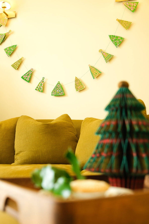 Midcentury Trees Sewn Garland