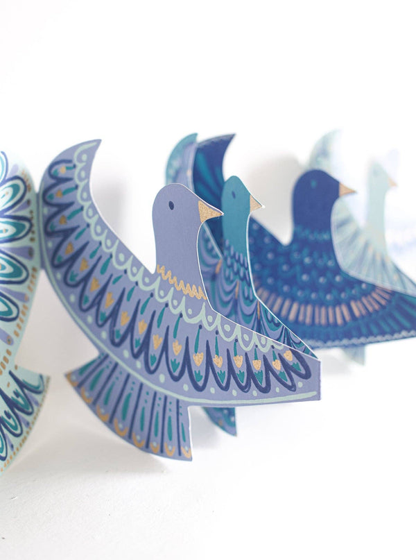 PEACE DOVES CONCERTINA GARLAND