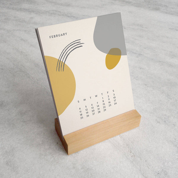 2026 Desk Calendar, Abstract