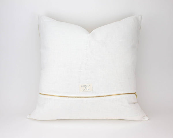 Priya - 24" Blue Indian Wool Pillow Cover