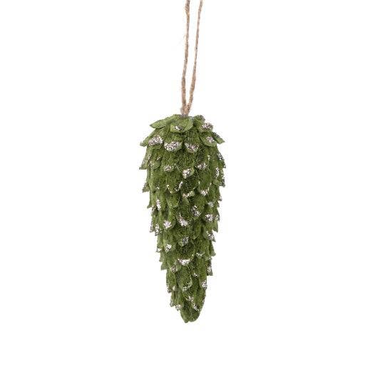 Green Pinecone Ornament