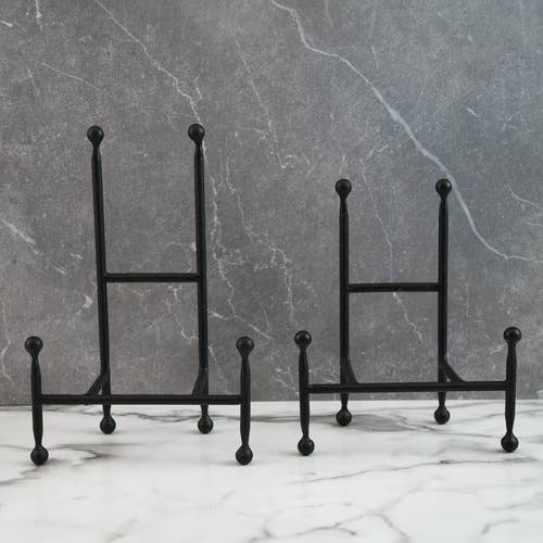 Large Black Iron Chair Easel - 12"