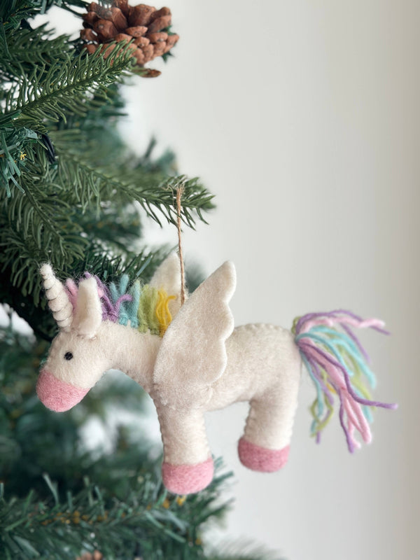 Pastel Unicorn Ornament