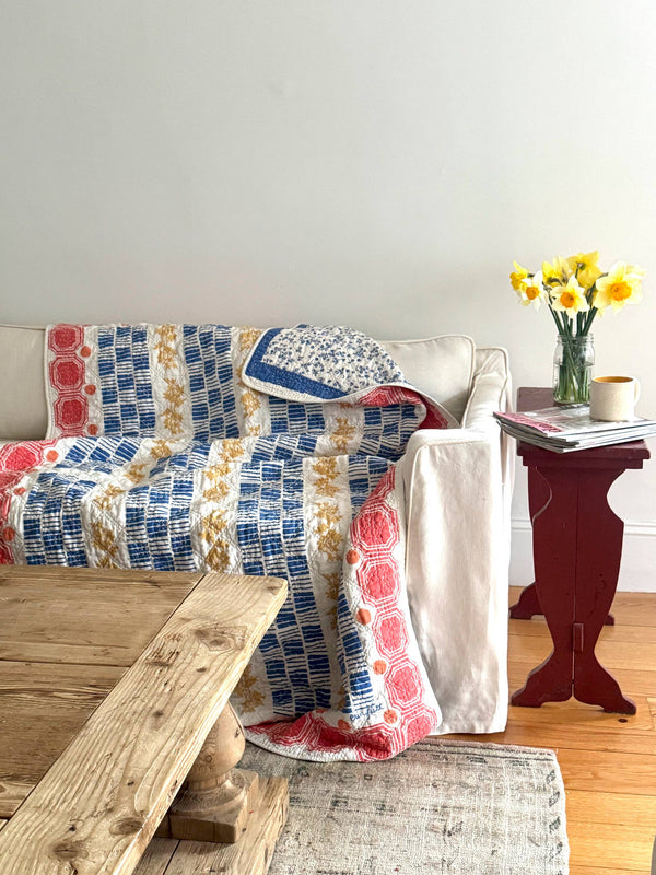 Cotton Throw - Modern Farm House Vintage Inspired 50x70 