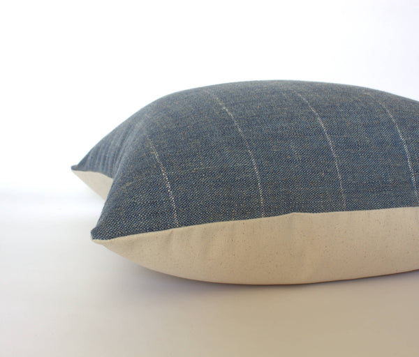 Dark Blue Lumbar Cover, Throw Pillows for Couch | Marina