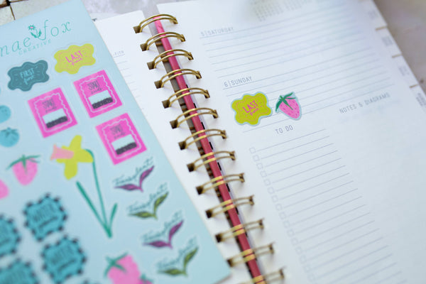 Garden Planner Sticker Sheet 5x7