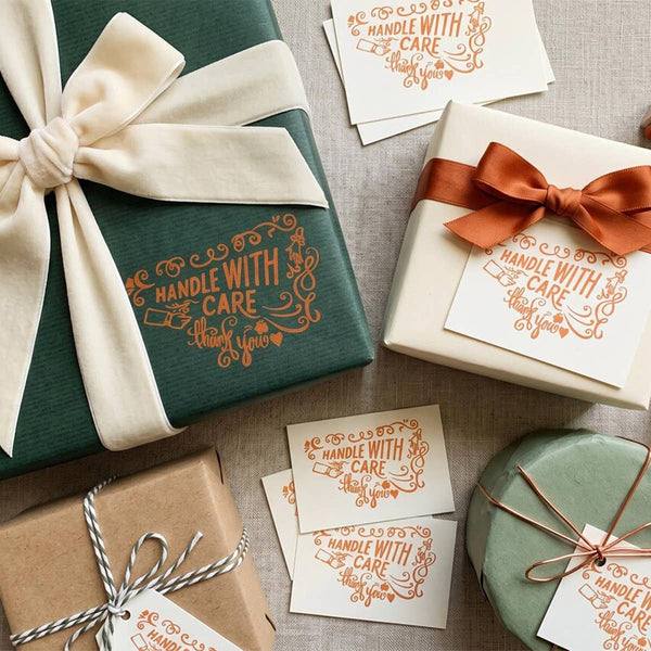 Handle with Care Rubber Stamp for Packaging & Mail