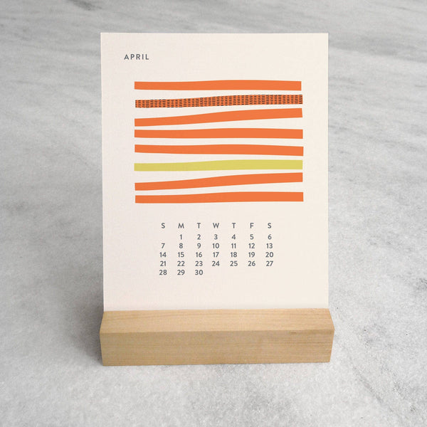 2026 Desk Calendar, Abstract