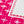 Five Long Self Adhesive Labels with Bright Pink border