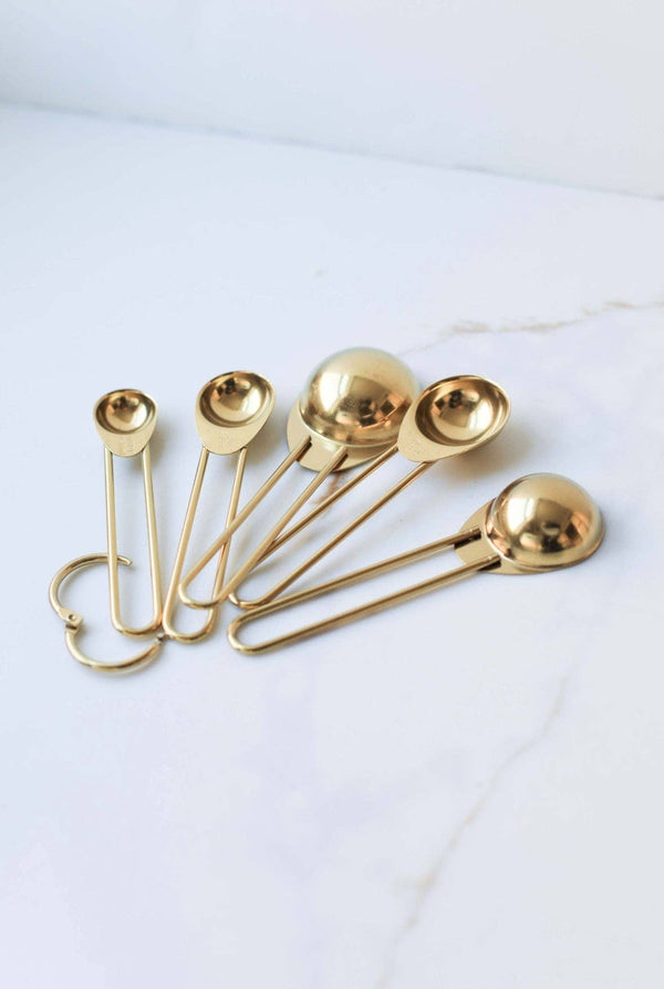 Auric Gold Stainless Steel Measuring Spoon Set