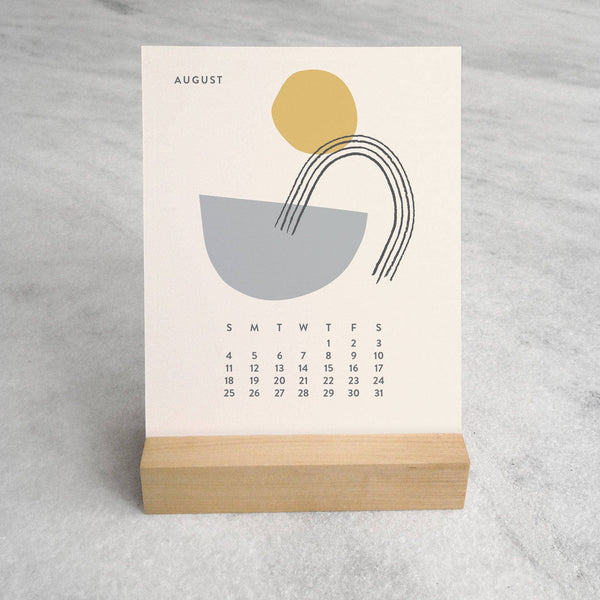 2026 Desk Calendar, Abstract