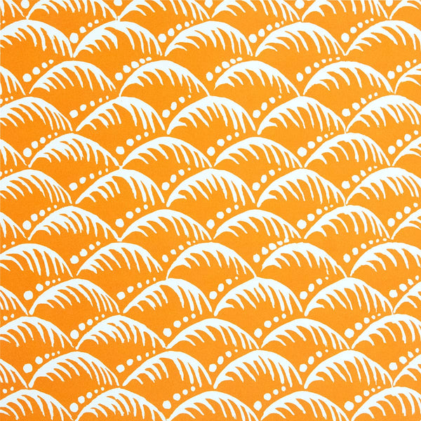 Patterned Paper Wave Blood Orange