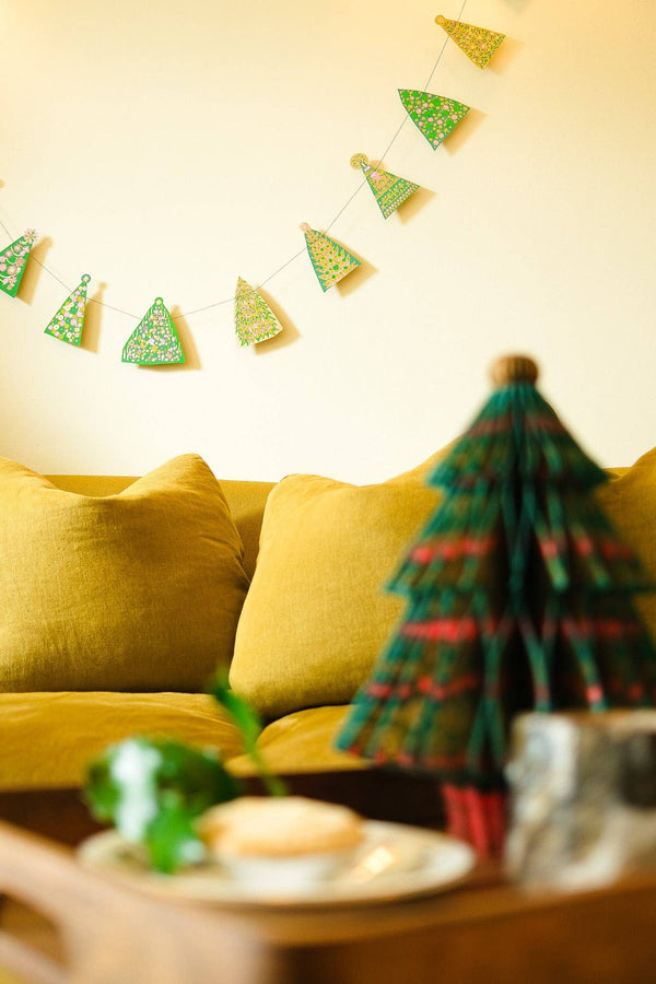 Midcentury Trees Sewn Garland
