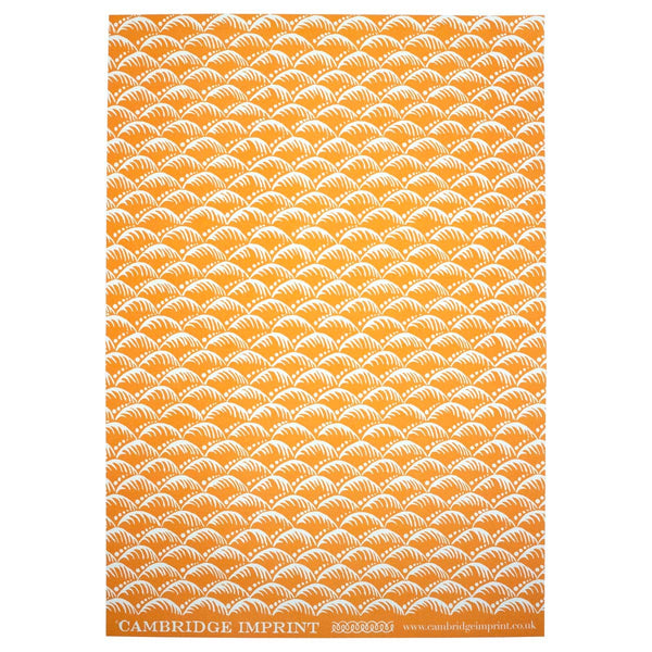 Patterned Paper Wave Blood Orange