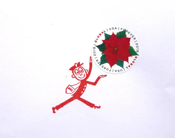 Mr. Zip Holding Stamp Rubber Stamp for Journals & Mail