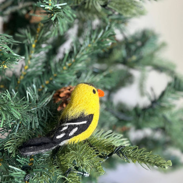 Felt Ornament - Goldfinch