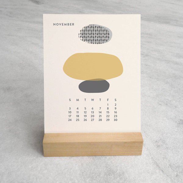 2026 Desk Calendar, Abstract