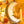 LARGE GOLDEN MOON BOARD DECORATION