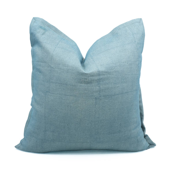 Hand Block Print Thick Linen Oxford Pillow Cover – Solid