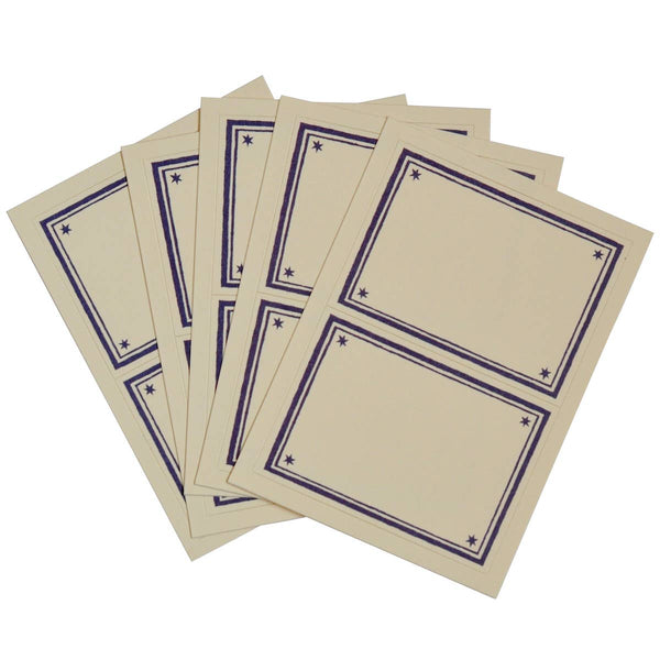 Packet of 10 Large Self-Adhesive Labels with Twilight Border