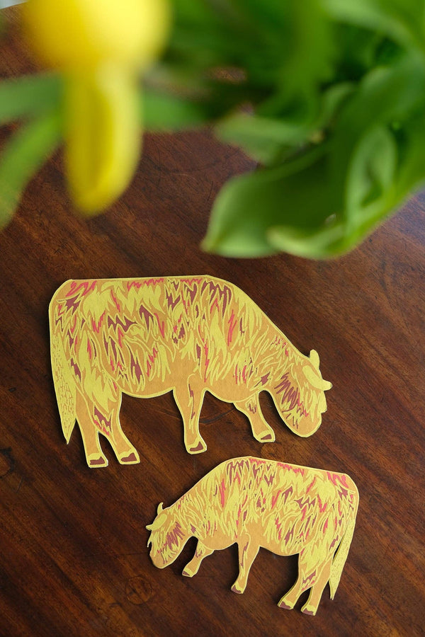 HIGHLAND COW GREETING CARD