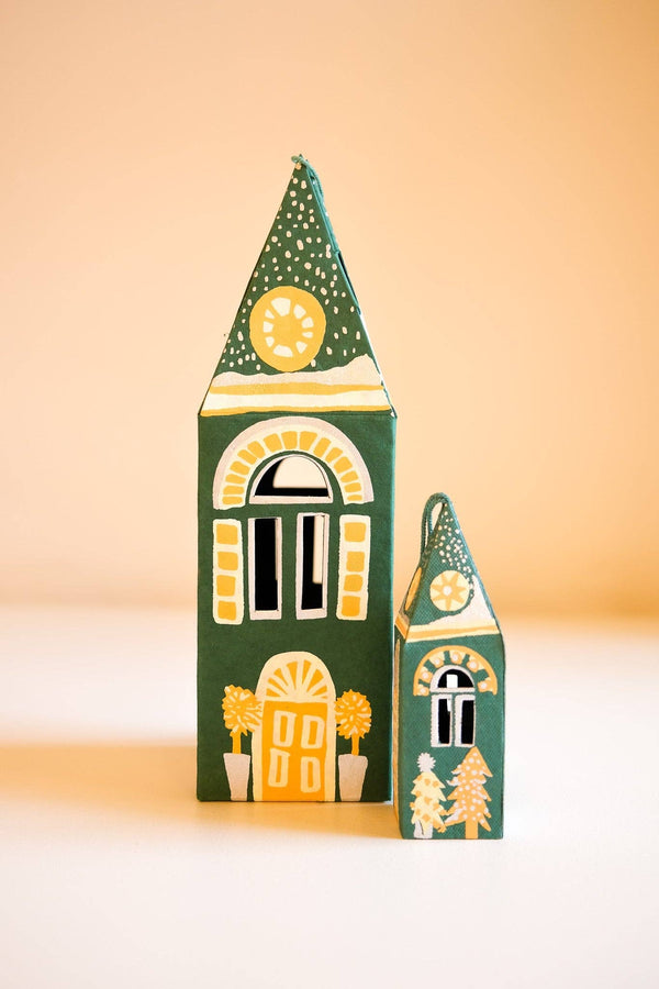 LARGE WINTER STEEPLE DECORATIVE BOX