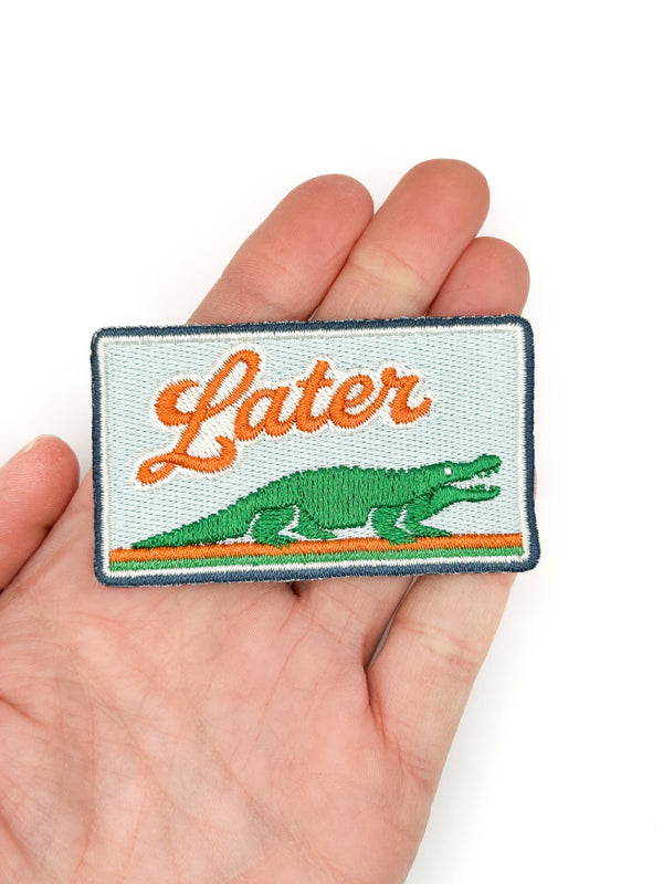 Later Gator Embroidered Patch – Alligator Patch, Southern