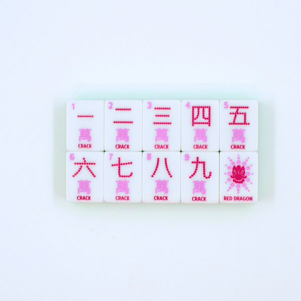Crystal Confetti Lemon-Lime | Mahjong with a Sprinkle of Color and Joy | 1.25" x 0.9" x 0.7"