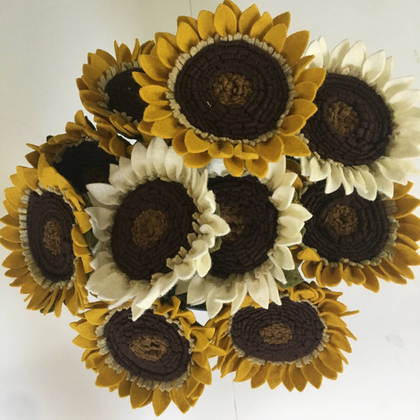 Sunflower Felt Flowers