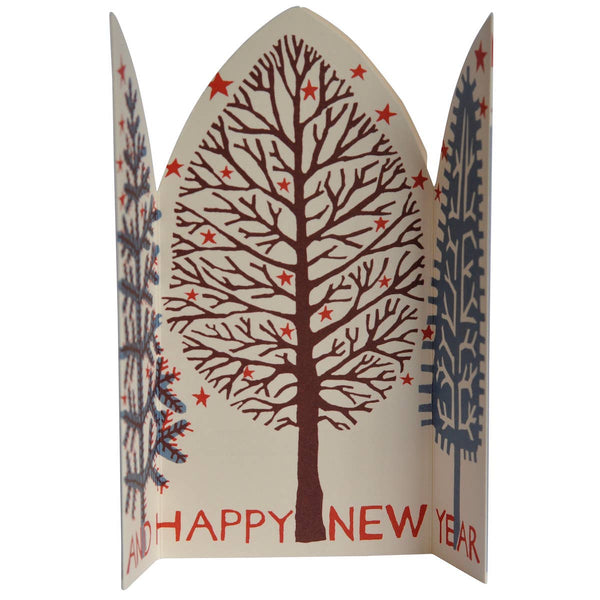 Extra Special Triptych Card Winter Trees