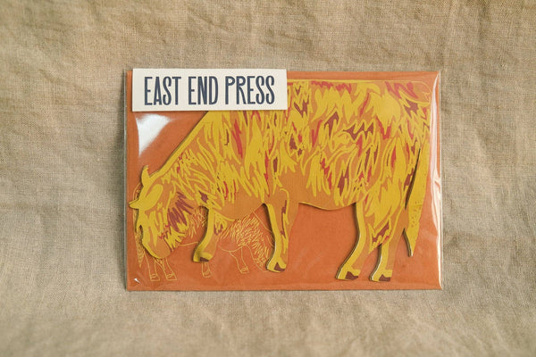 HIGHLAND COW GREETING CARD