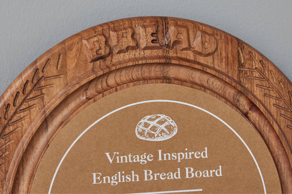 Vintage English Bread Board: Bread, Small, Natural