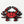 Red Crab Embroidered Iron on Patch Beach Nature Surf Patch