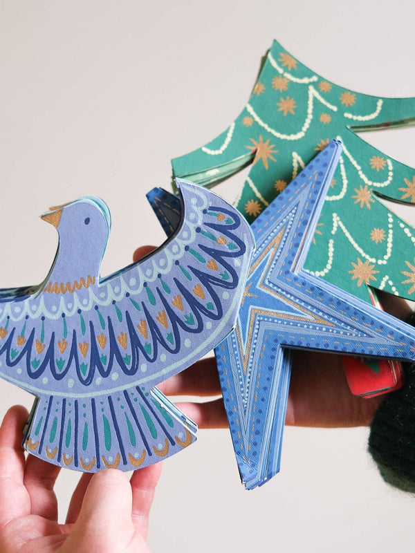 CHRISTMAS TREES CONCERTINA GARLAND