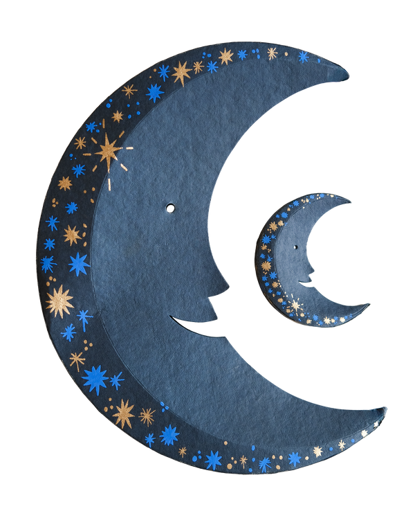 LARGE MIDNIGHT MAN ON THE MOON BOARD DECORATION
