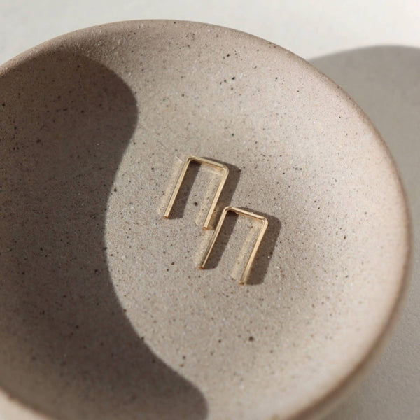 Mini Staples in 14k Gold Fill or Sterling Silver 