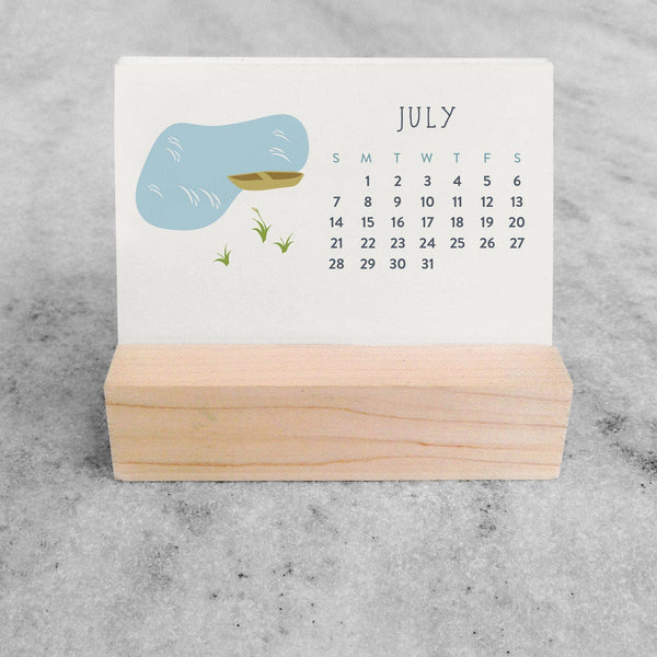 2026 Mini Desk Calendar, Village