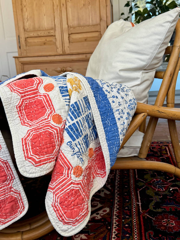 Cotton Throw - Modern Farm House Vintage Inspired 50x70 
