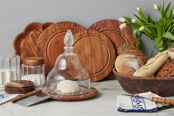 Vintage English Bread Board: Bread, Small, Natural