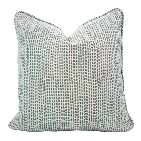 Artistic Print Pure Linen Pipin Pillow Cover - Ratanbel