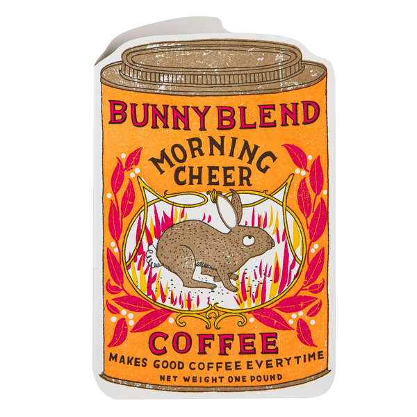 Coffee Tin | Cut-Out - Greeting Card