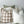 Reversible Linen Ruffle Cushion Cover - Olive Gingham - Warm White